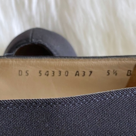 Salvatore Ferragamo Vintage Loafers Black 5.5 - Picture 7 of 8